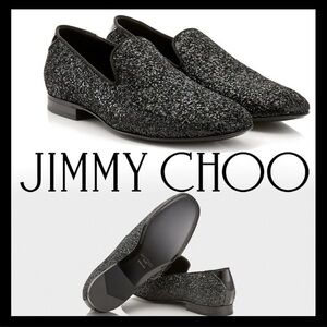 Men’s Jimmy Choo black sequent slip/on loafers size 11.5 NEW